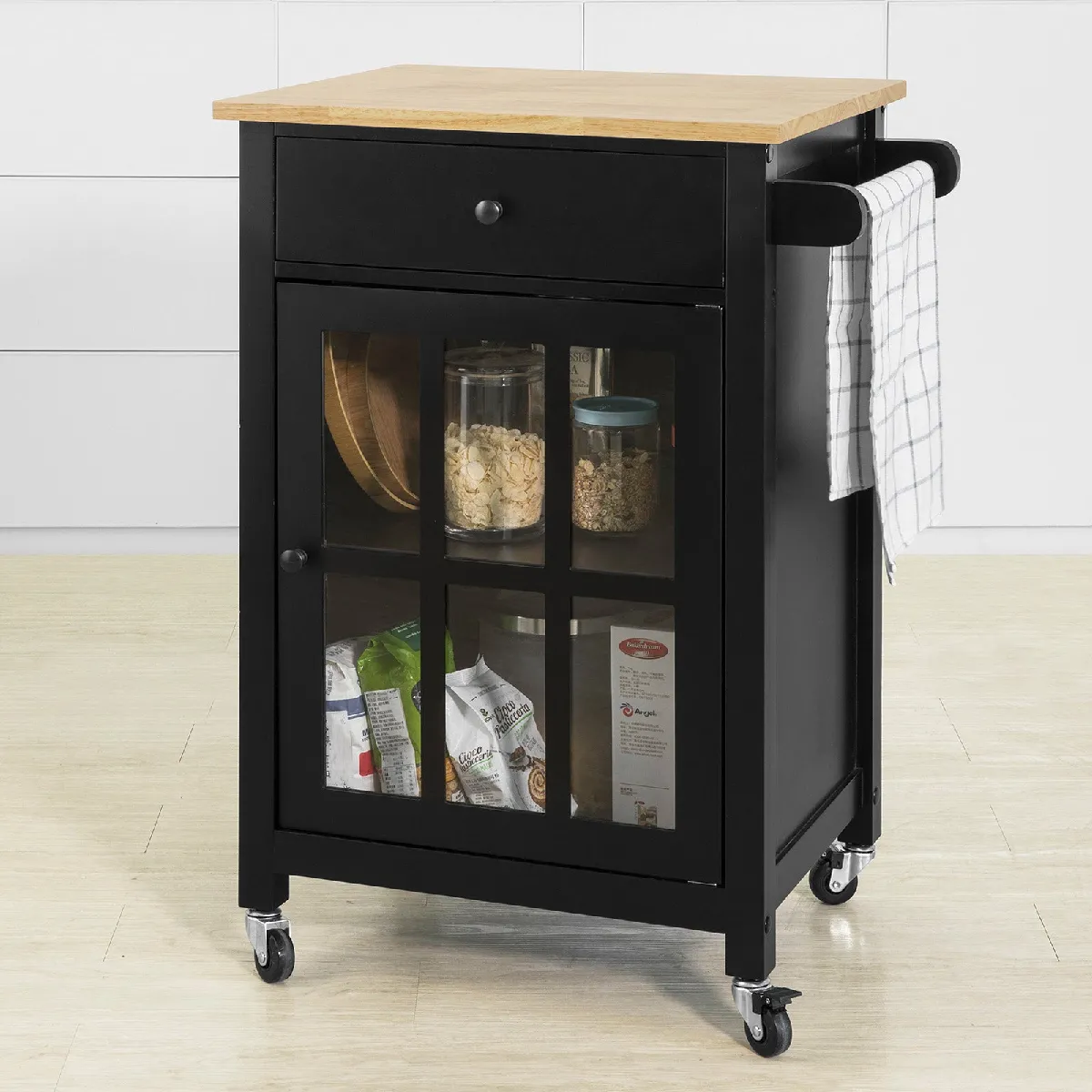 SoBuy FKW98-SCH Desserte de cuisine - Noir
