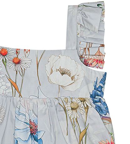 Christina Rohde Top - Hellblau m. Blumen