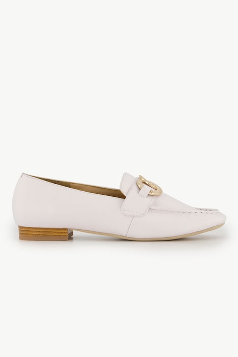 Leder-Loafer, Ringschnalle, Weite H