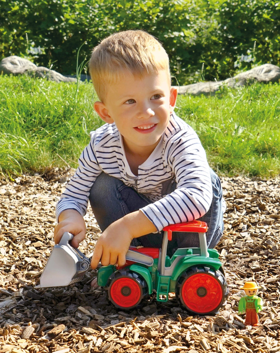 Traktor TRUXX mit Frontschaufel in rot/grün