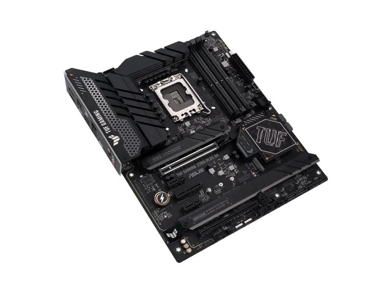 ASUS TUF GAMING Z790-PLUS D4 - Bundkort - ATX - LGA1700 sokkel - Z790 Chipset - USB-C 3.2 Gen 2x2, USB-C 3.2 Gen2, USB 3.2 Gen 1, USB 3.2 Gen 2 - 2.5 Gigabit LAN, Wi-Fi 6, Bluetooth - onboard grafik (CPU påkrævet) - HD Audio (8-kanaler)