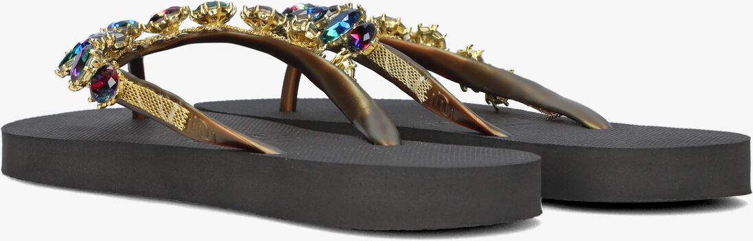 UZURII zwarte uzurii teenslippers alexia