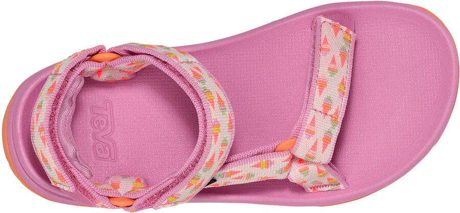 Teva sandalen met all over print roze oranje