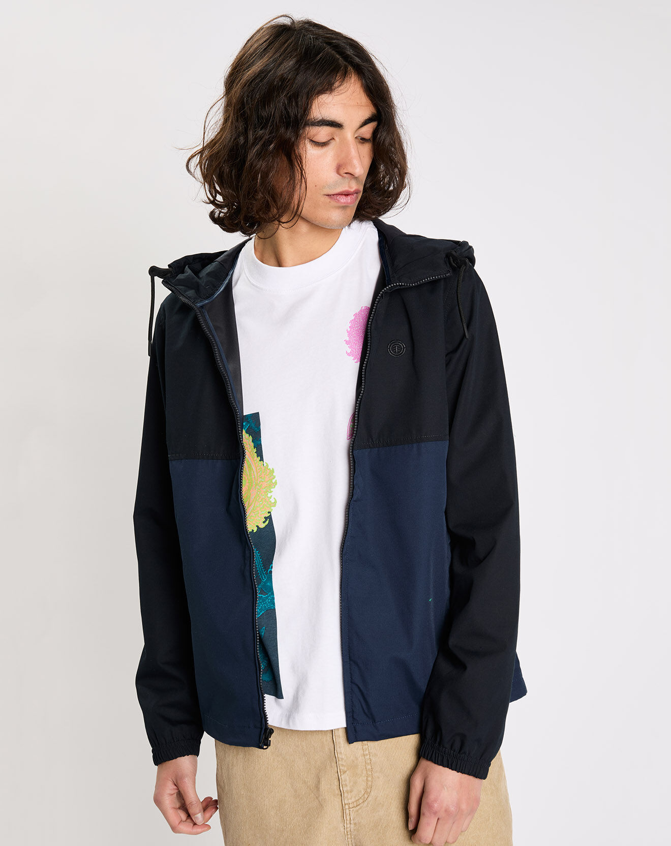 Element Blouson léger Alder bicolore bleu marine/noir