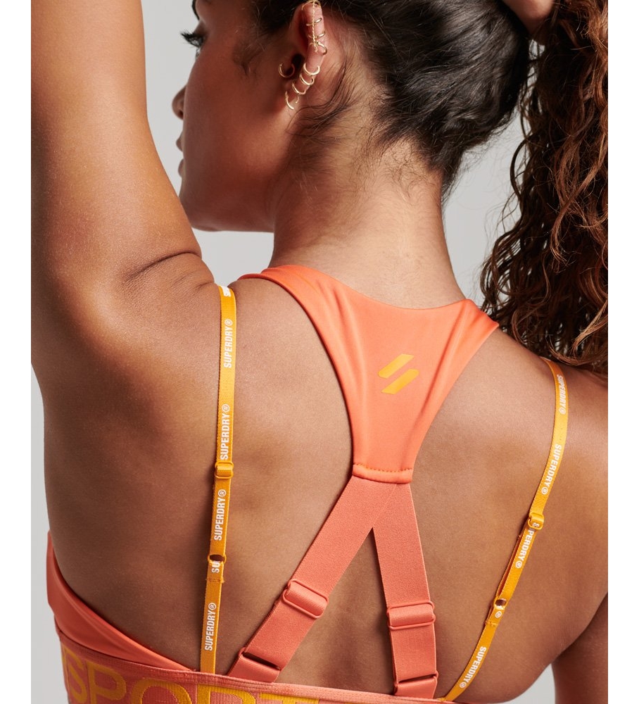 Sutiã elástico Superdry Orange Logo Train