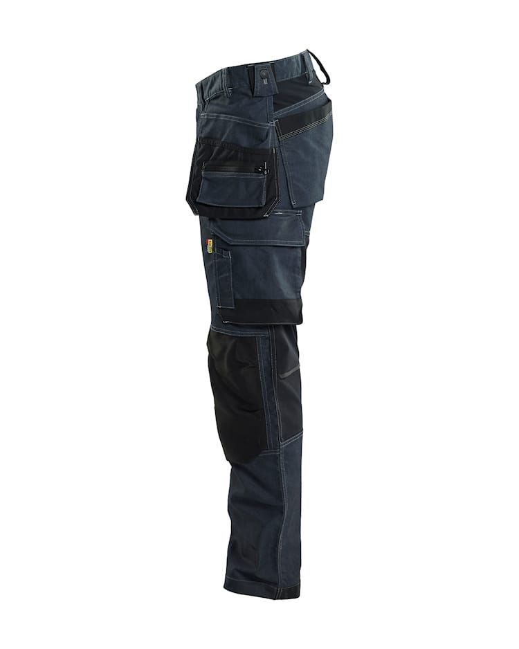 Blakläder 1750 Werkbroek denim stretch met gereedschapszakken