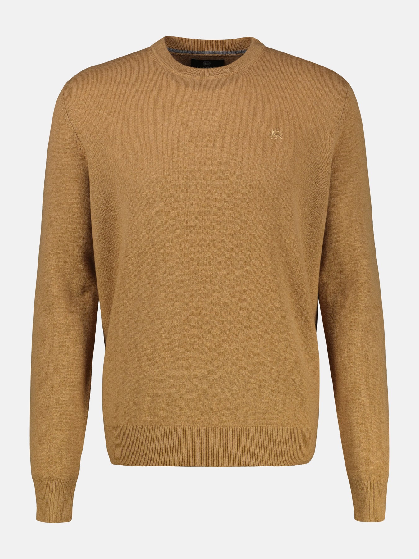 Strickpullover in weicher Schurwollqualität mit Kaschmiranteil