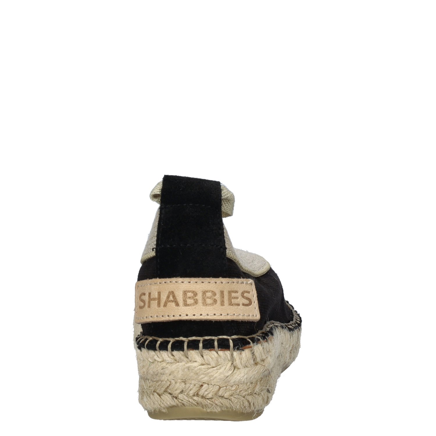 Shabbies Amsterdam Palma Kimono dames espadrille Shabbies Amsterdam Zwart