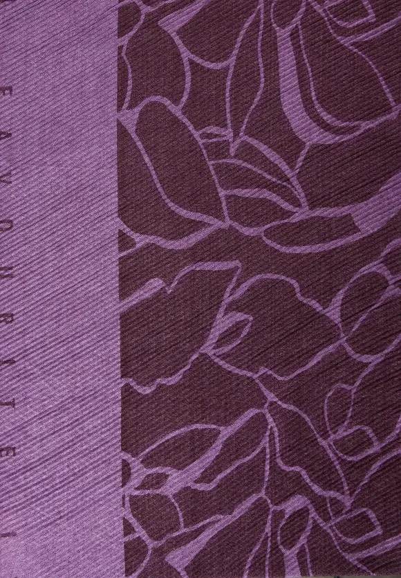 Jacquard Plissée Schal - plummy wine