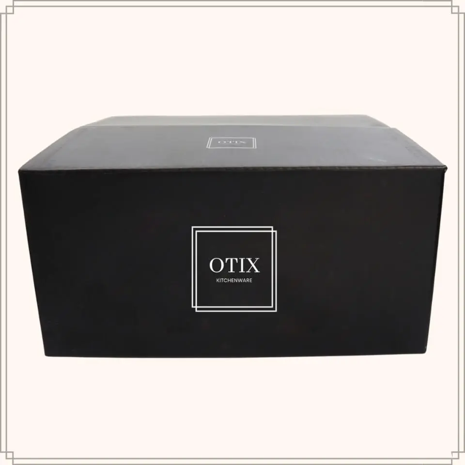 OTIX Koffiekopjes met Oor Koffietassen Set van 12 Mat Zwart 340ml