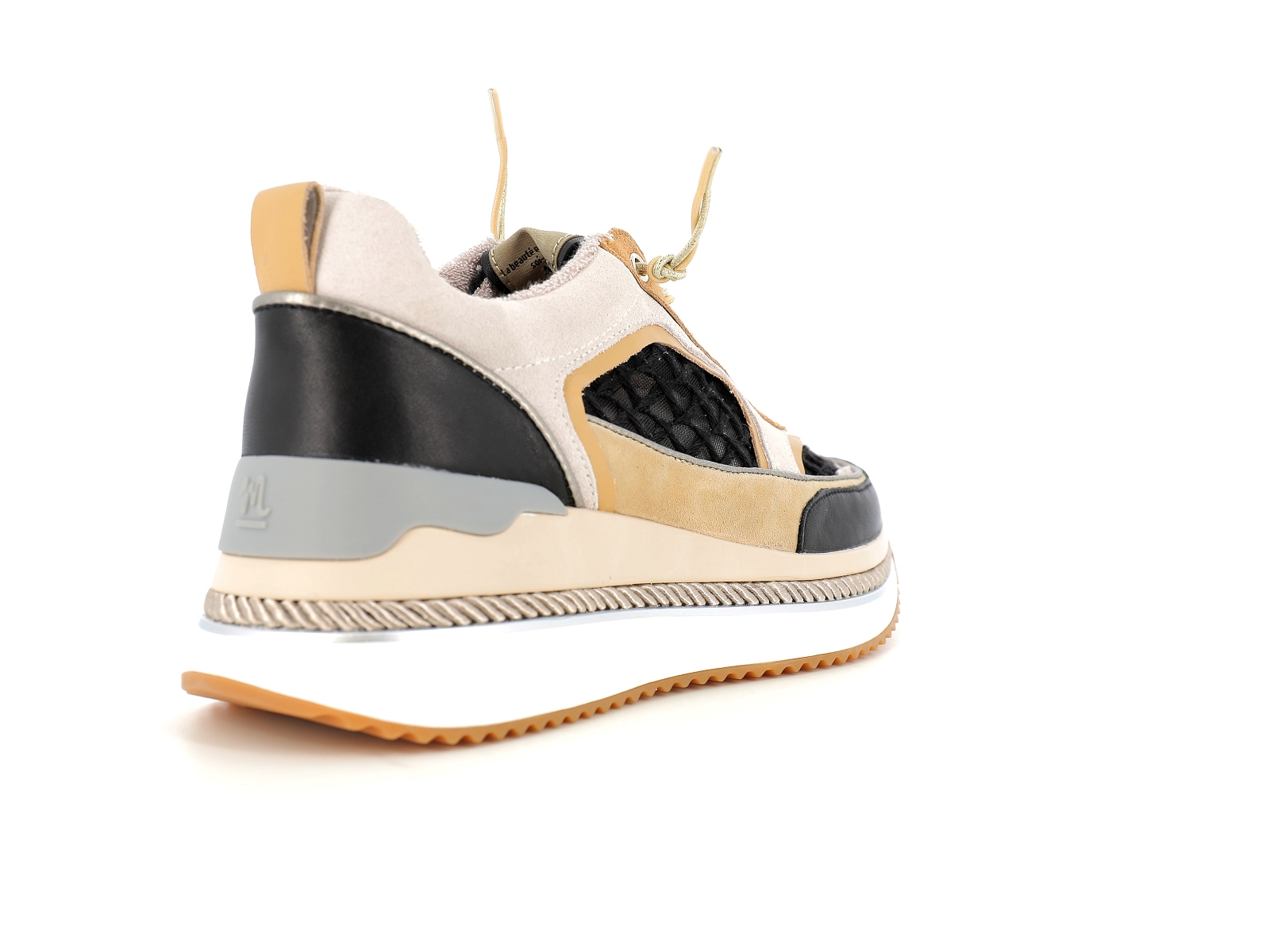 Mam  zelle-ENON Matières combinées Noir Beige