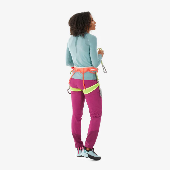 Decathlon Simond - Camisa feminina de manga comprida em lã sem costura Simond Alpinism