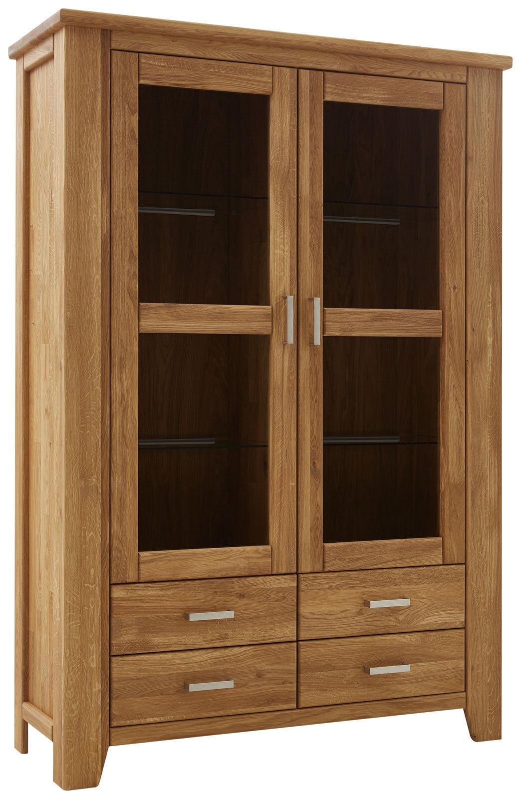 Vitrine LOFT 144 x 206 cm Eiche braun