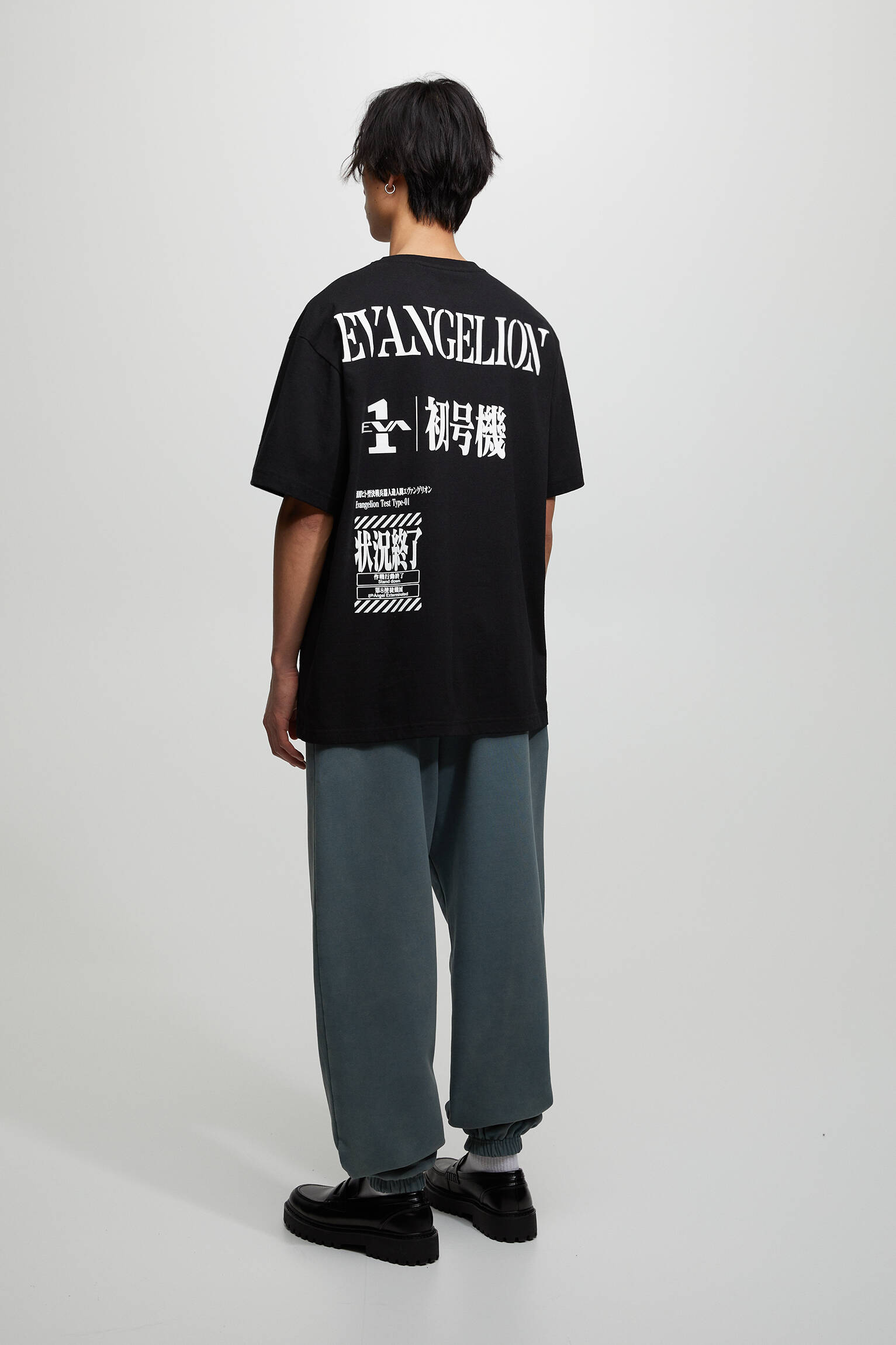 CAMISETA EVANGELION - PRETA
