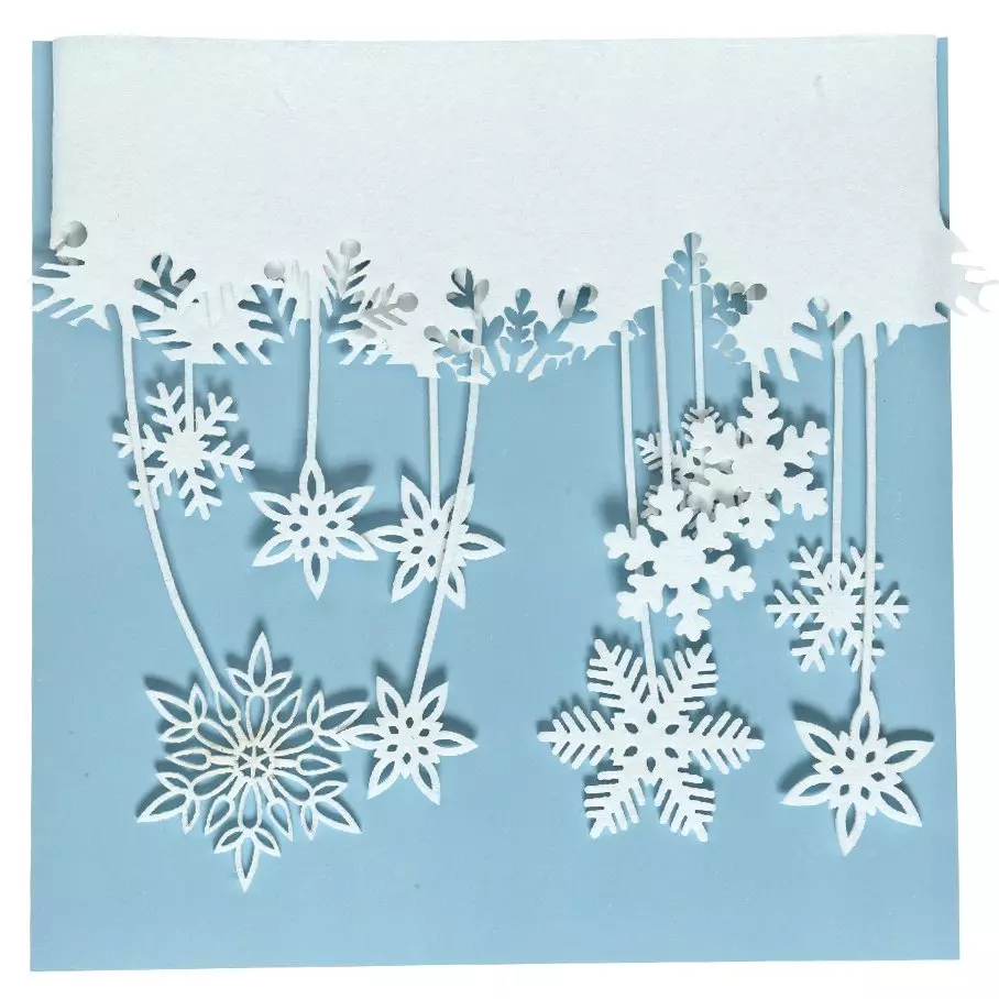 Décor de Noël pour fenêtre (L180 cm) Ciel d'hiver