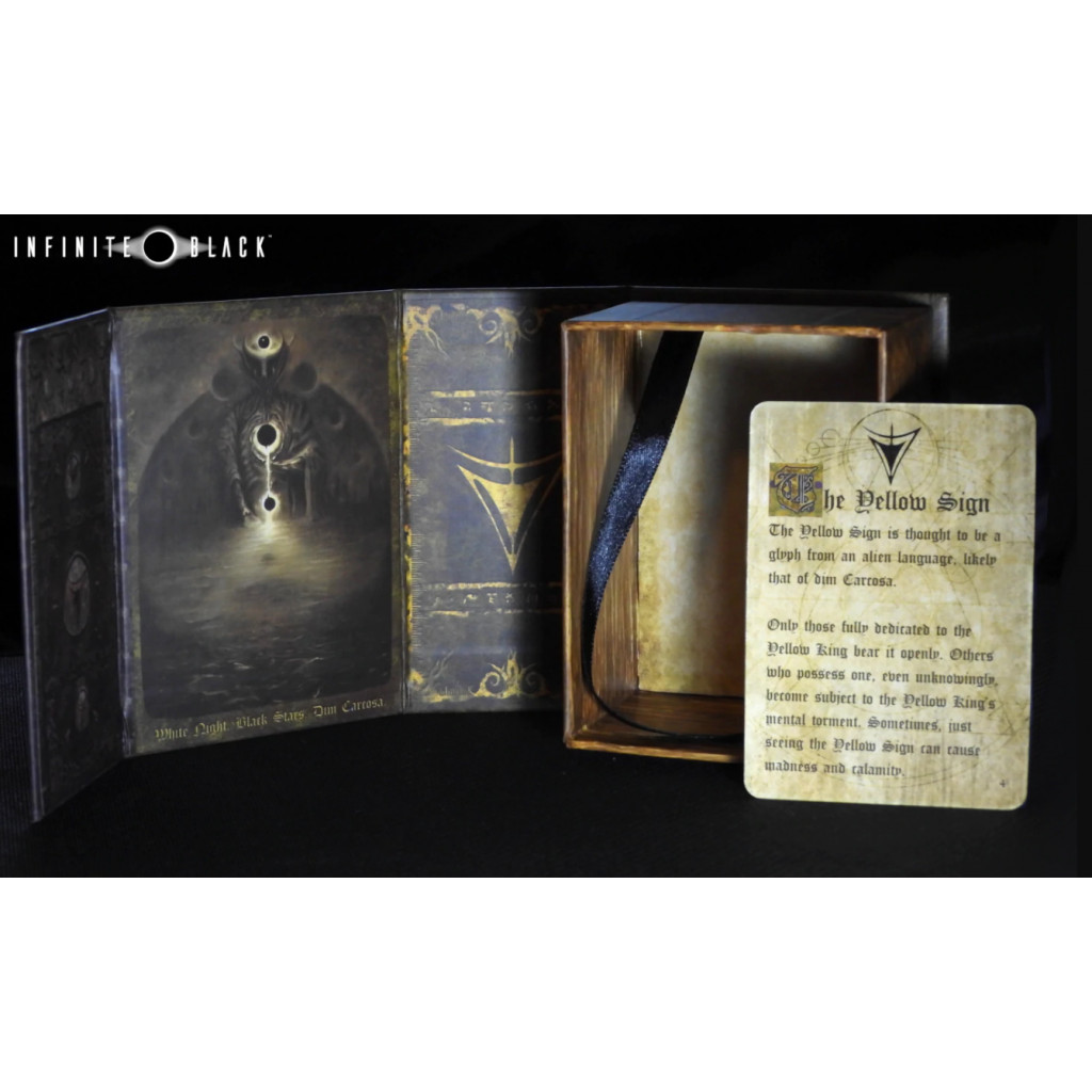 Deck Box 100+ Infinite Black - The Yellow Sign