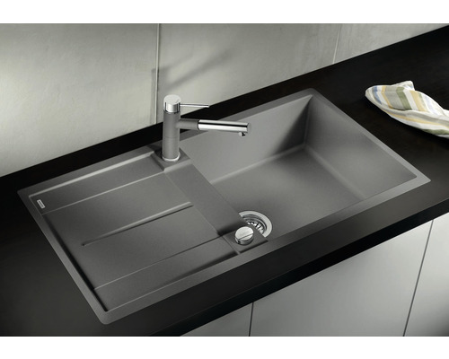 Blanco METRA XL 6 SF spoelbak, 990 x 490 mm, zwart, 525933