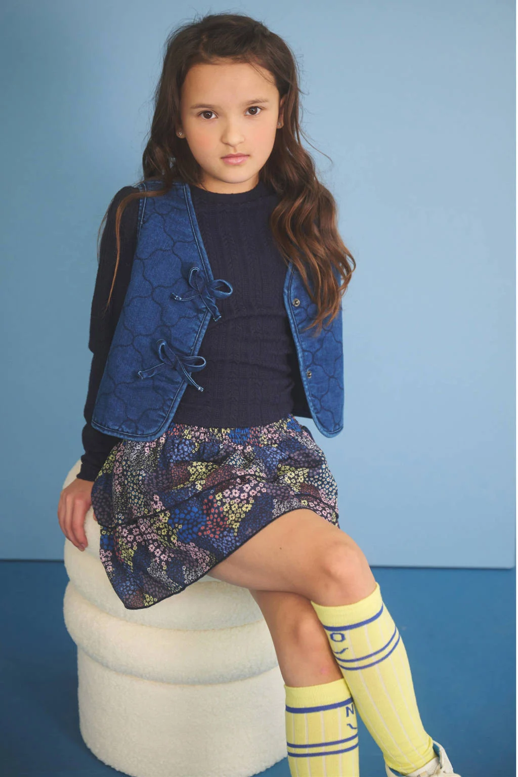 NONO gilet blauw