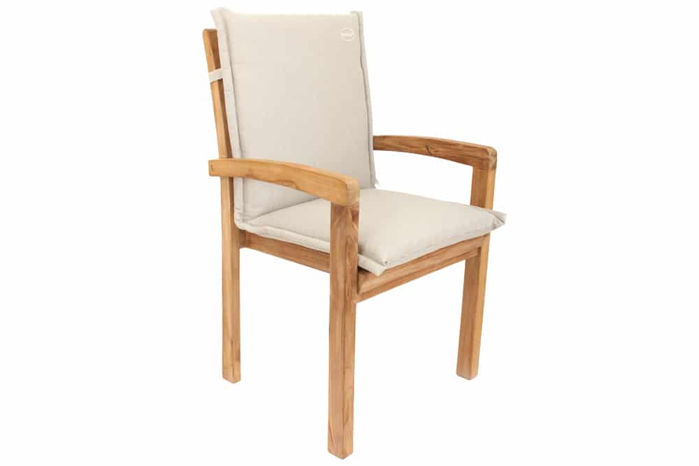 Outdoor Kissen ROG 46x97cm beige Sitzkissen Polster-Auflage für Niedriglehner