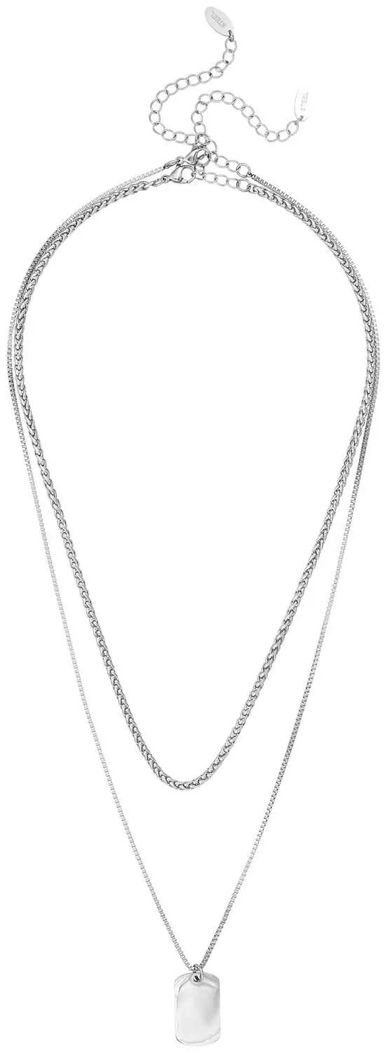 Herren Ketten-Set - Silver Tag