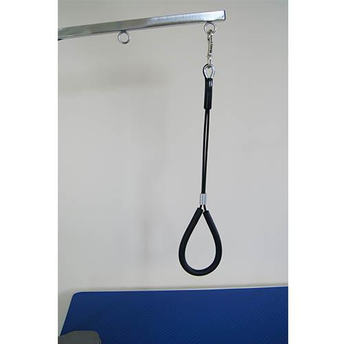 Laço de aço preto, protegido. Laço de aço preto, protegido, C 67cm