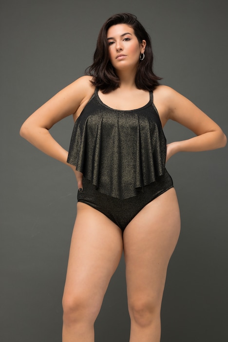 Bikini-Slip, HighWaist, Glitzereffekt