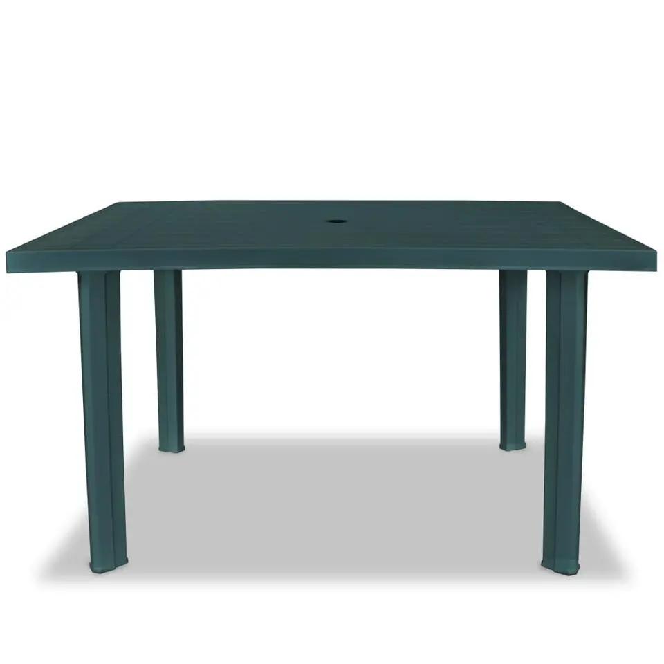 vidaXL - Tuintafel - Groen - Kunststof - 126 x 76 x 72 cm
