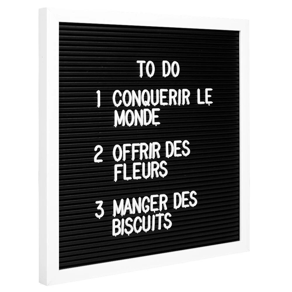 Tableau à message multicolore