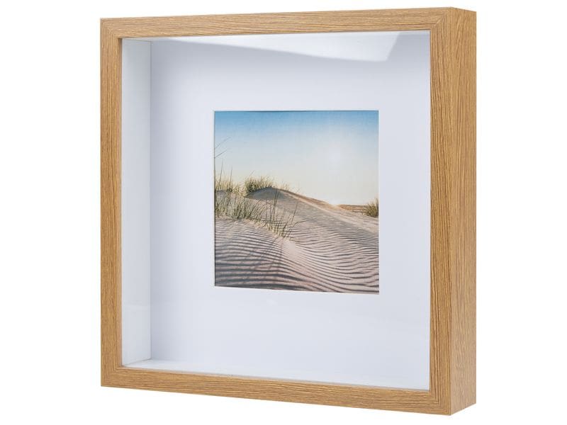 COCON Bilderrahmen 25 x 25 cm, Natur 3D Fotorahmen für die schönsten Erinnerungen
