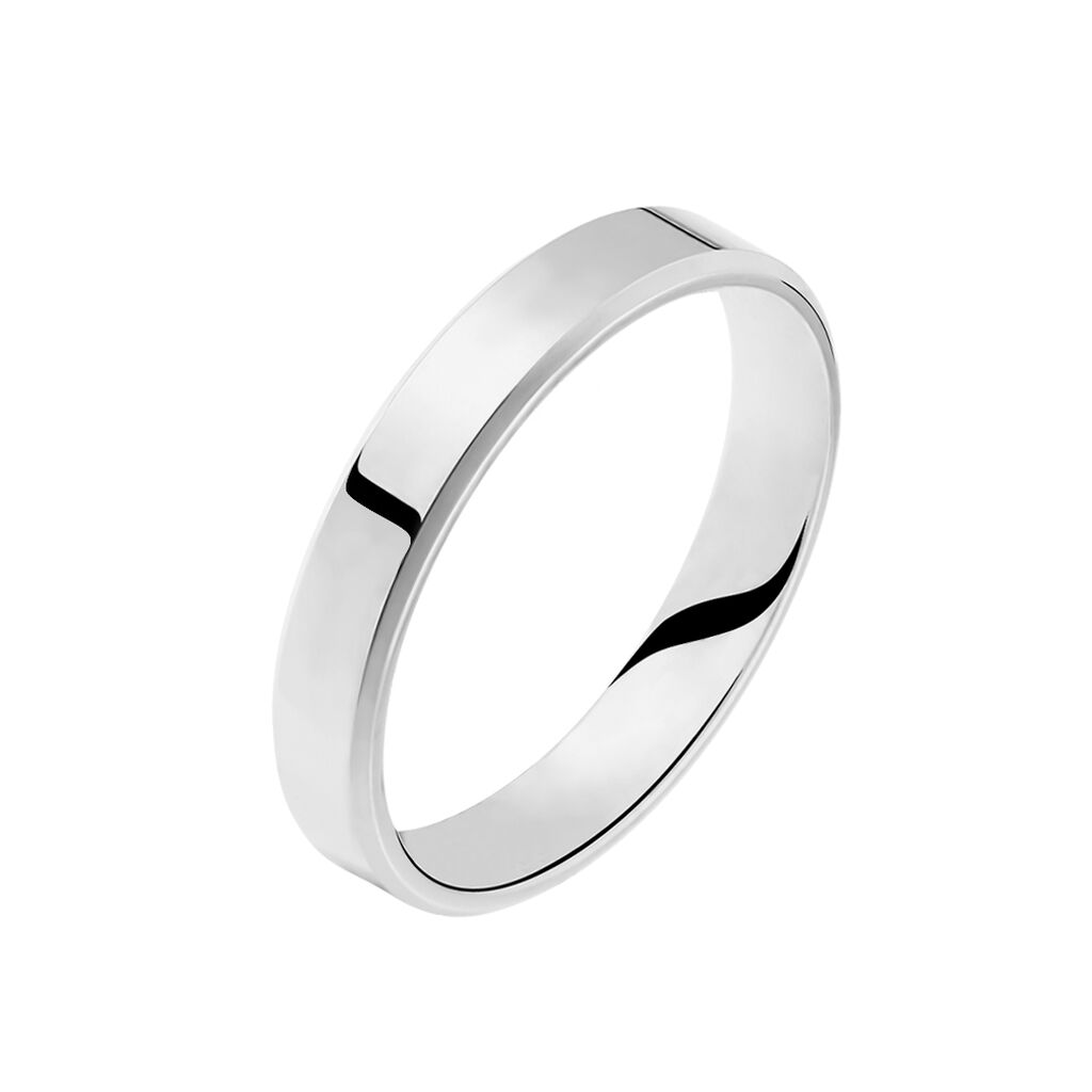 Alliance Hild Ruban Biseaute Palladium Blanc