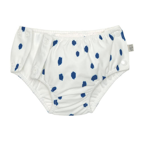 Maillot de bain anti-fuite pois 3-6 mois - Bleu/Nature - LASSIG