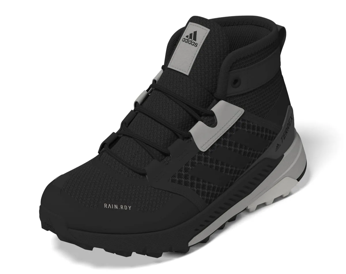 Adidas Kids' Terrex Trailmaker Mid RAIN.RDY Core Black/Core Black/Alumina