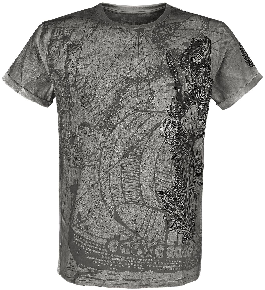 T-Shirt Avec Imprimé Frontal Détaillé | Black Premium by EMP T-Shirt Manches courtes