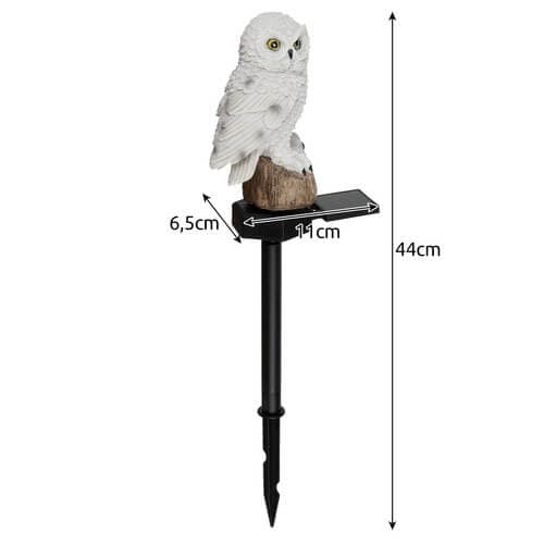 Ugle fugleskremsel Solar Lampe for Hage