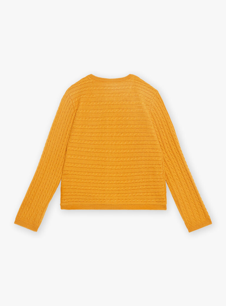 Gilet à manches longues jaune