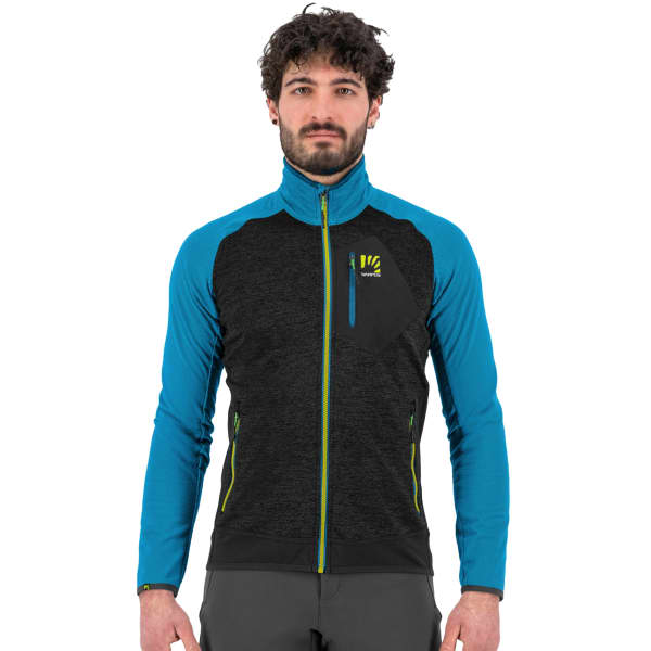 Veste polaire ski rando KARPOS ODLE FLEECE BLACK/BLUE JEWEL