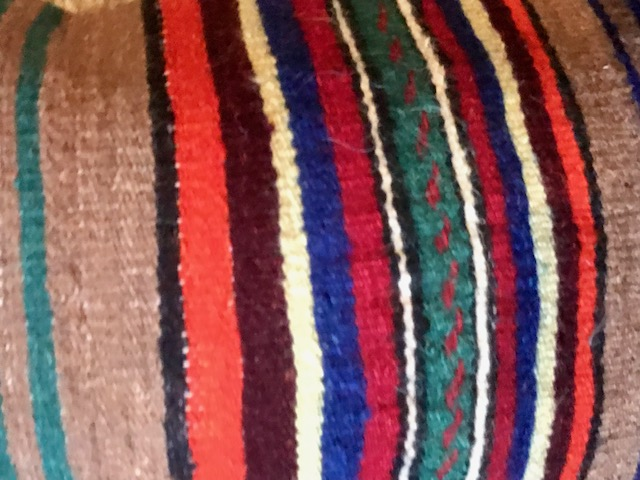Kussen Vintage kelim 50x30 cm multistripe