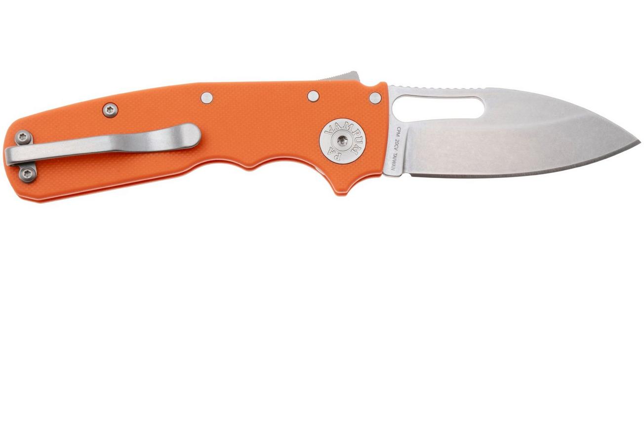 Demko Knives Shark-Cub Shark-Lock Slicer Shark SC-20CV-G10-ORG-SS Orange G10, zakmes