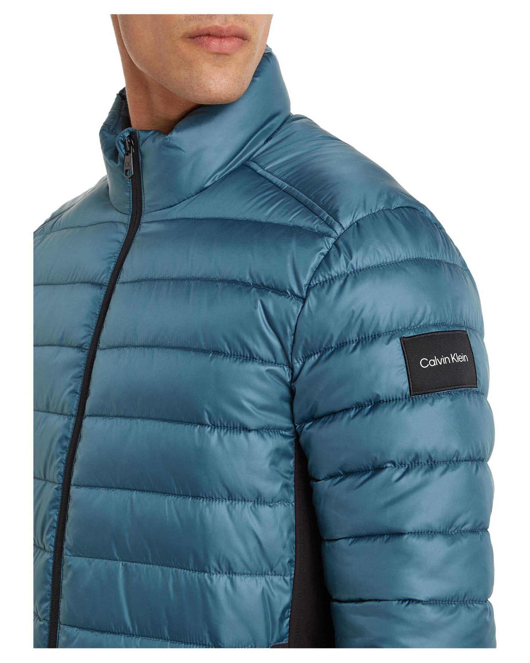 CALVIN KLEIN| Herren Steppjacke RECYCLED SIDE LOGO JACKET