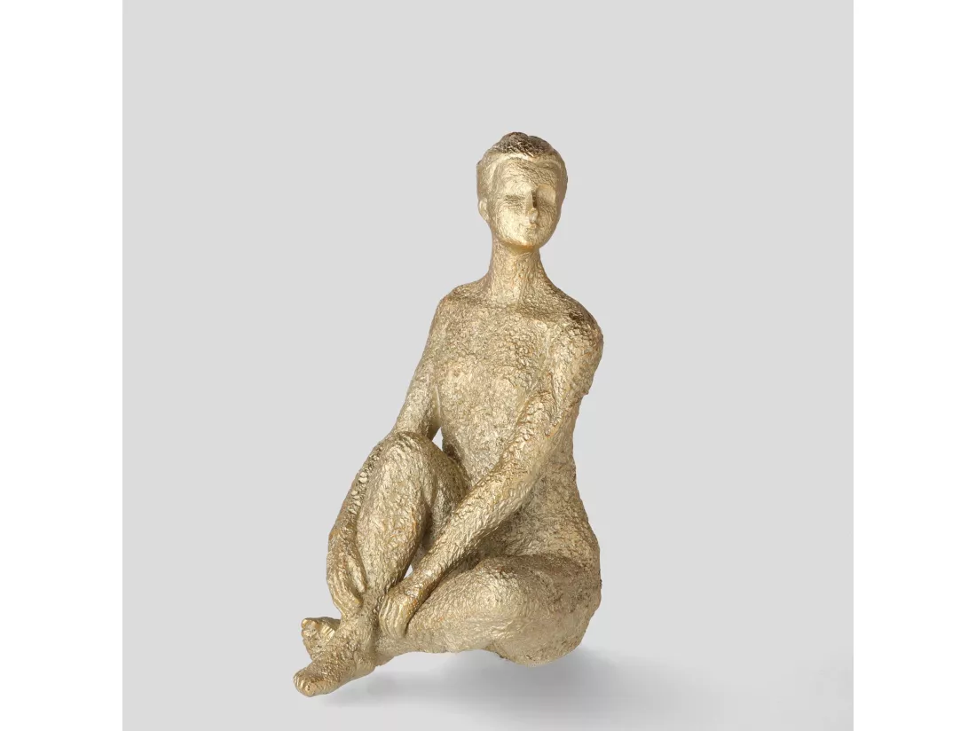 Figurine Zentra Or Moyen 27 x 13.5 x 19