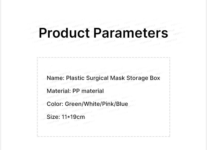Lazy Corner - Opbergdoos voor chirurgische maskers van kunststof