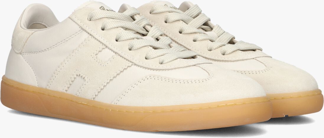 beige hogan lage sneakers cool allacciato h