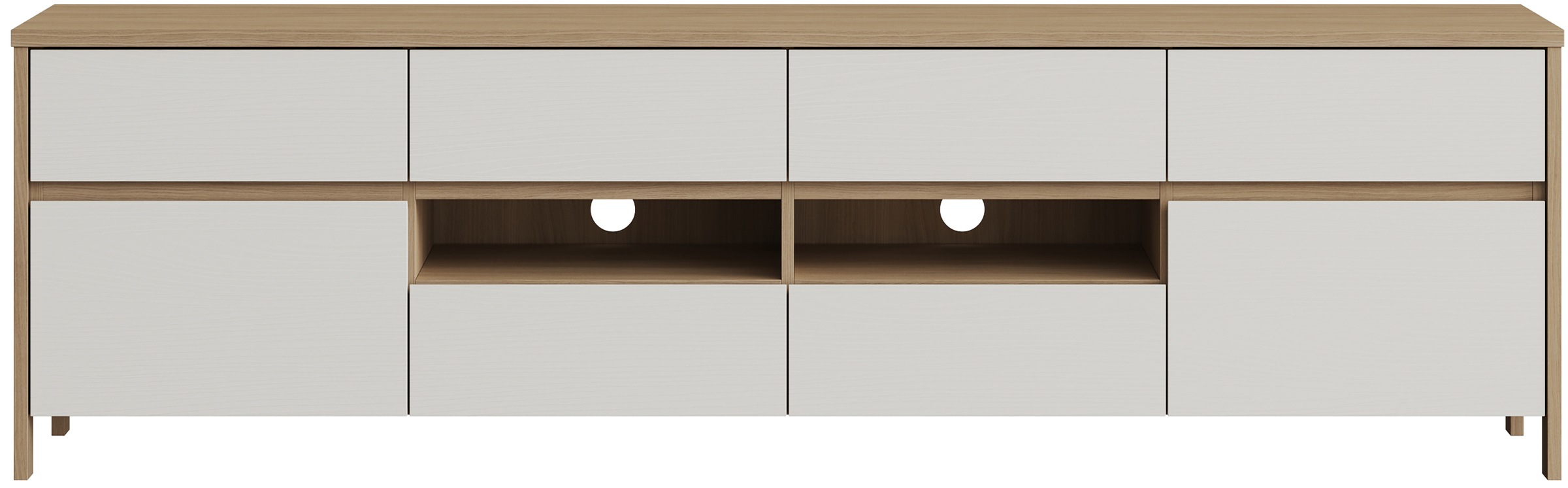 Home affaire TV-Schrank »Stranda, moderner TV-Unterschrank, Kommode im Scandi-Style, Lowboard« Rahmenoptik, ausreichend Stauraum, vielseitig einsetzbar, 193 cm breit