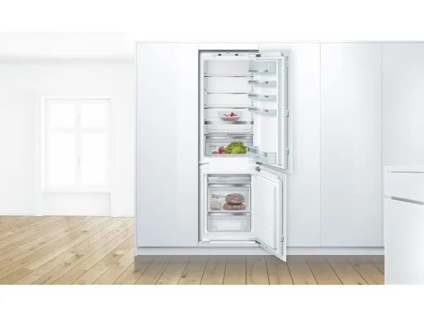 Bosch Serie | 6 KIS86AFE0 - Køleskab/fryser - bund-fryser - til indbygning - niche - bredde: 56 cm - dybde: 55 cm - højde: 177.5 cm - 266 liter - Klasse E