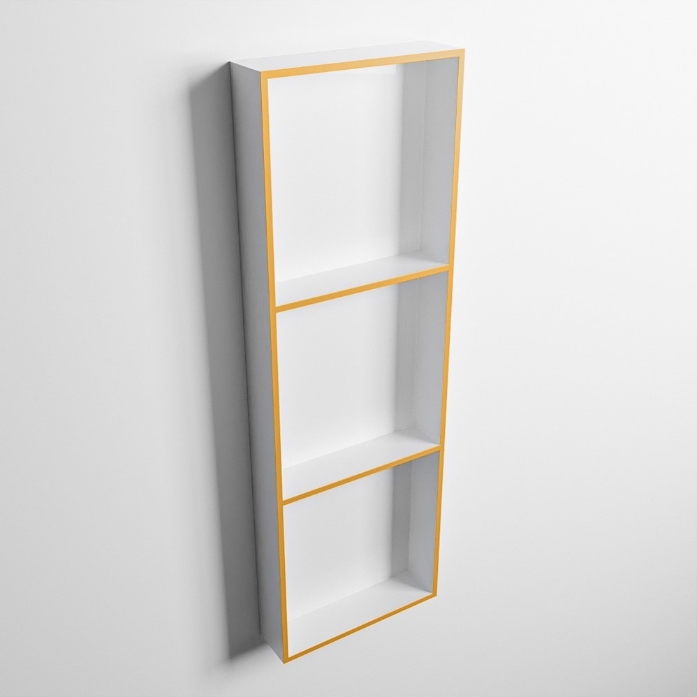 Mondiaz Easy nis 90x30x8cm 3 vakken ocher/talc