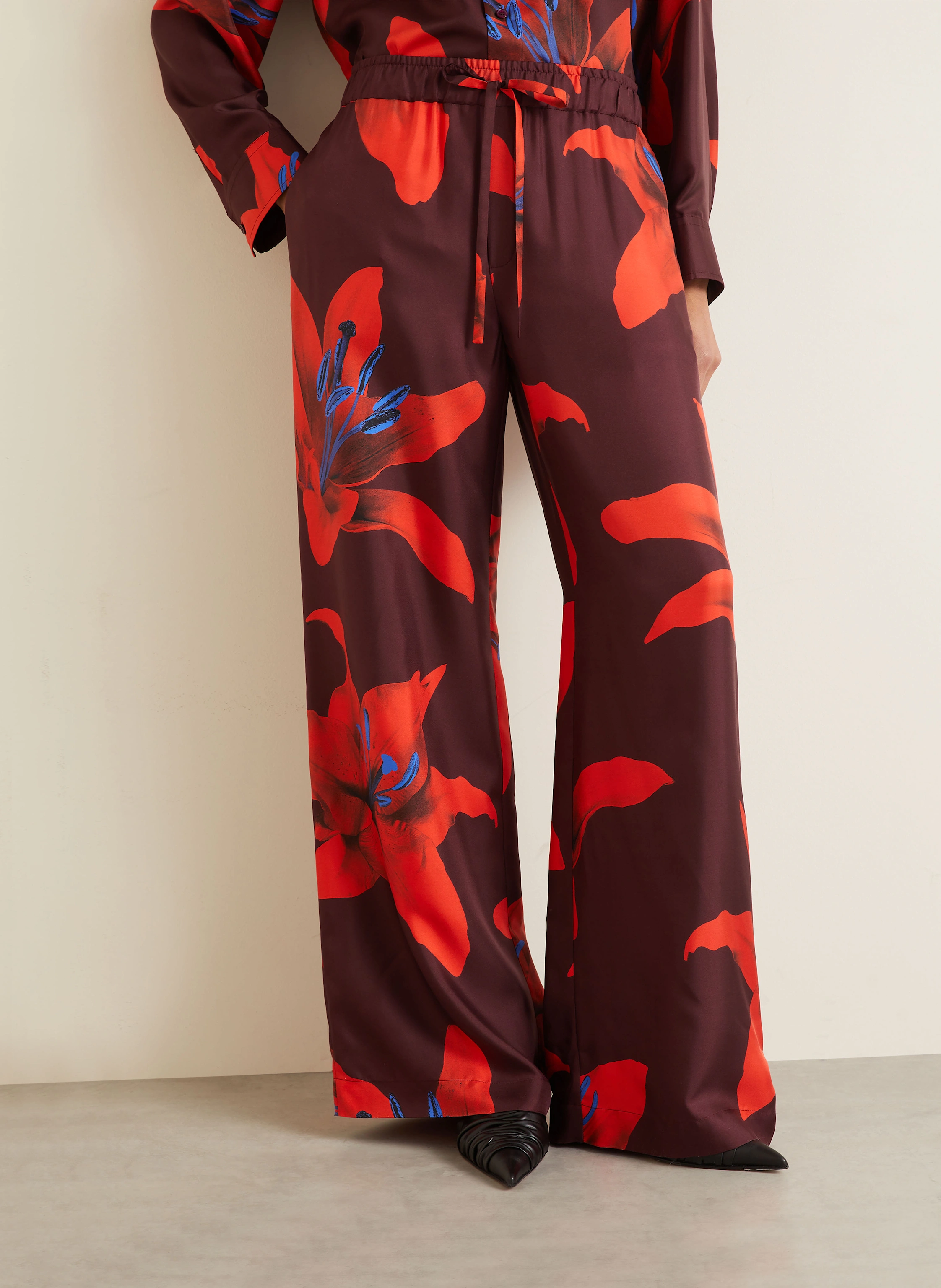Alexander McQUEEN Marlenehose aus Seide