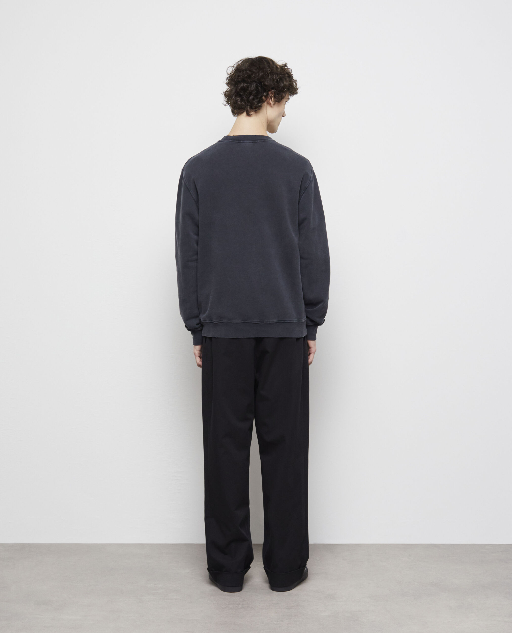 Sweatshirt sérigraphié noir