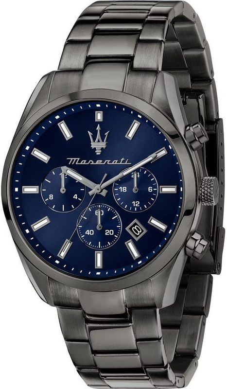 Maserati - Attrazione - Herenhorloge - Grijs - Edelstaal