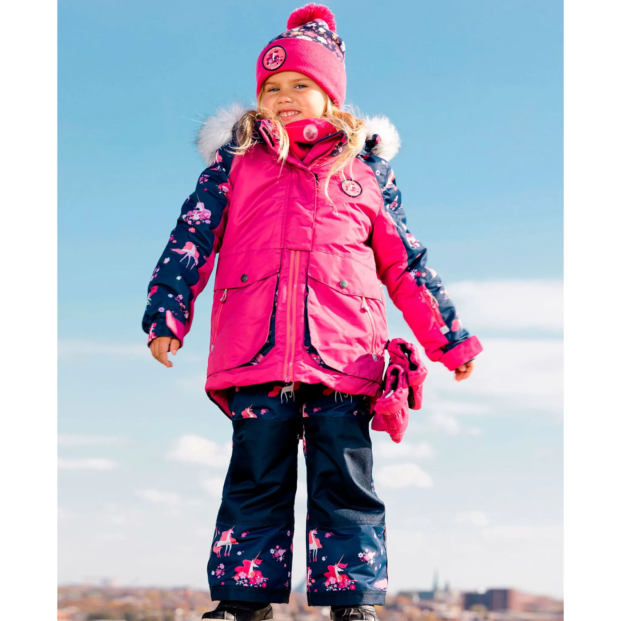 Deux par Deux Habit de Neige 2 Pièces Licornes 7-12ans