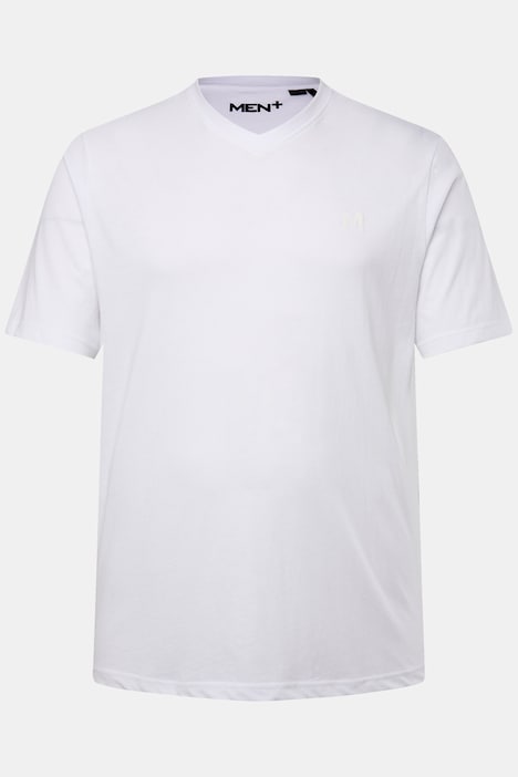 Men+ T-Shirt, Basic, Halbarm, V-Ausschnitt, bis 8 XL